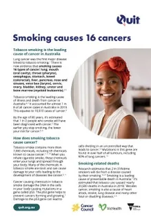 16 cancers factsheet